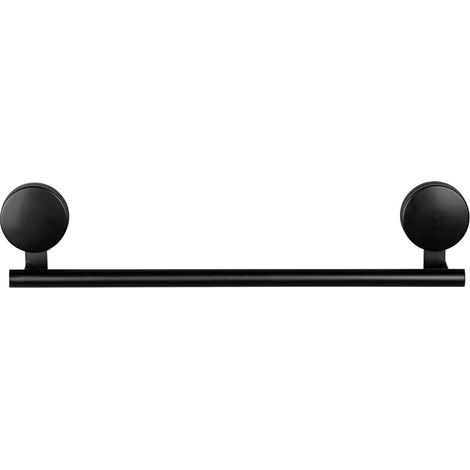 WENKO Static-Loc® Plus Porte serviette mural, Pavia, noir