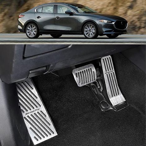 Accessoires auto pour Mazda 3 CX-30 2020-2024 : couvre-pédales gauche (frein, accélérateur) (1/4)