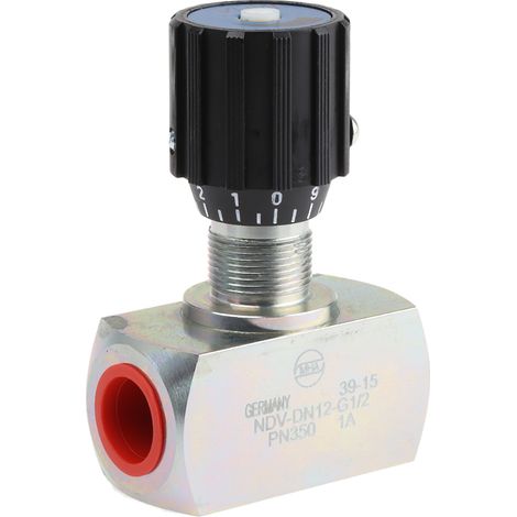 Vanne de régulation du débit hydraulique RS PRO, G 1/2, 350 bar Bars ( Prix pour 1 ) (1/3)