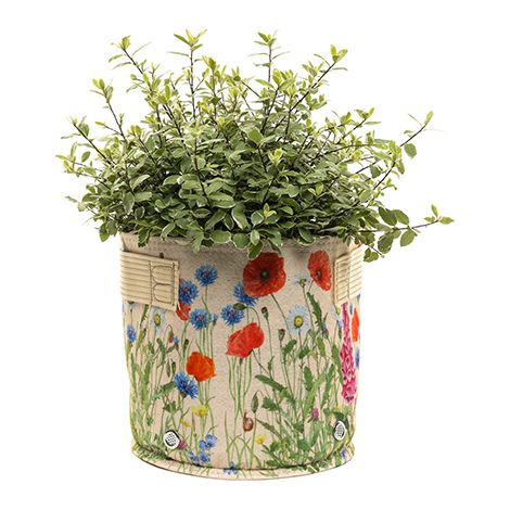 Iona Buchanan Meadow Fabric Eco 23L Pots - L45 x W45 x H27 cm - Cream