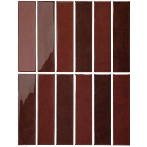 Lot de 5 Autocollants Muraux Style Vintage - Décorations 3D Premium Autoadhésives et Imperméables pour Cuisine et Salle de Bain, Relooking Crédence Facile