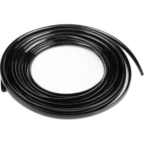 6m/19.7ft Bande de Protection Noire pour Portière de Voiture, Moulure de Bordure Antichocs, Protège-Rayures, Garniture de Porte Automobile (Noir)