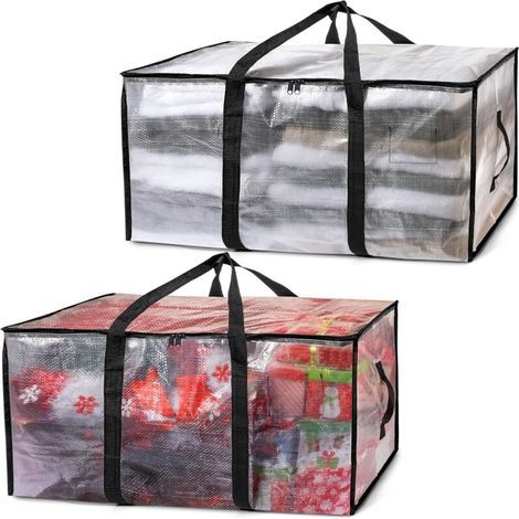APEX Sacs de déménagement ou sacs de rangement surdimensionnés – Grandes boîtes de déménagement avec bretelles de sac à dos – Lot de 2 (1/5)
