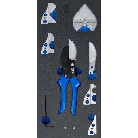 Insert de Servante d'Atelier 1/3 - Jeu de 8 Ciseaux Multifonctions à Onglet pour Tuyaux  - Polyvalence - D-Work