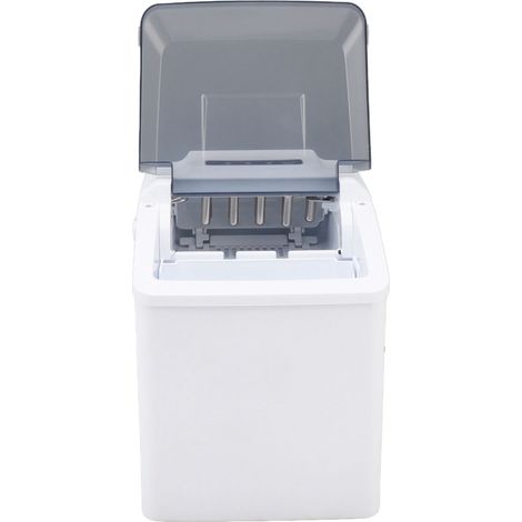 Machine à glaçons de comptoir en ABS, portable et électrique, produit 9 glaçons en 8 à 9 minutes, prise européenne 220 V, blanche. (1/5)
