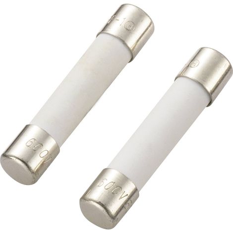 Tru Components – Fusible multimètre ultra-rapide 0,5 A 600 V – Tube céramique Ø 6.35 mm x 31.8 mm – 1 pièce