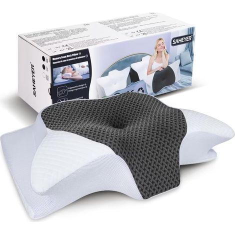 Ergonomic Memory Foam Pillow, Cervical Support 70x40cm, Washable Cover for Side and Back Sleepers (1/5)