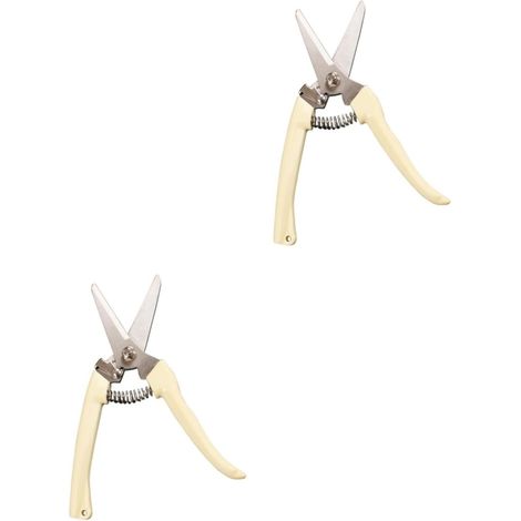2pièces Sécateur De Jardin Acier Inoxydable Outil Élagage Ergonomique pour Droitiers Et Gauchers Compact Et Léger pour Tailler Les Branches avec Précision Facile à Grâce (1/5)