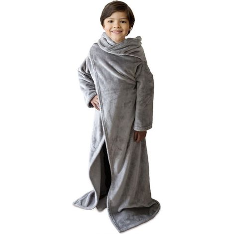 Plaid a Maniche "Bambino" 85x118cm Grigio (1/4)