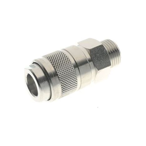 Coupleur d'air RS PRO, Filetage vers Femelle G 1/2 Femelle 1/2pouces en Laiton ( Prix pour Sachet de 2 ) (1/2)