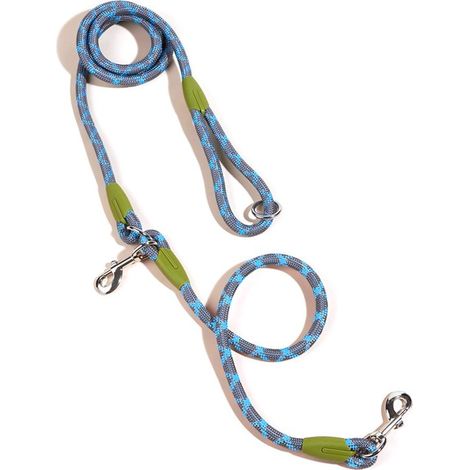 Questo guinzaglio è adatto a cani di taglia grande, media e piccola e facilita la corsa, le passeggiate e l'addestramento. È realizzato in nylon molto resistente. (1/5)