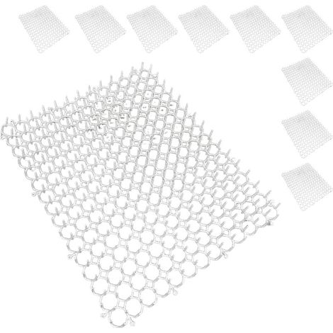 Filet anti-épines, lot de 10, répulsif contre les fouines et les chats, protection des plantes, plastique, blanc (1/4)
