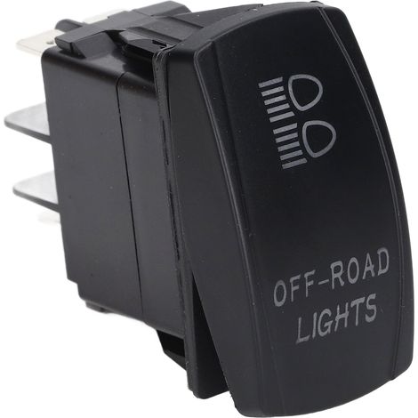 Wippschalter 5-polig Ein/Aus Hitzebeständig von -40°C bis +85°C DC 12V/24V ABS Lampenschalter für Boote, Yachten und Automobile (1/5)