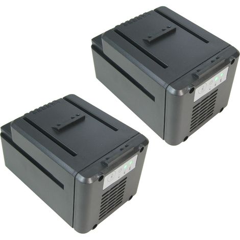 2x Trade-Shop Li-Ion Akku 40V 2000mAh 80Wh für Worx WG368E.3 W WG569E WG569E.9 WG776 ersetzt WA3734 / Rasenmäher Gartengeräte Zubehör (1/4)