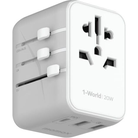 Adaptateur de Voyage Universel Adaptateur Prise Universelle PD 20W avec Adaptateur Universel France vers USA UK Allemagne Australie Chine Japon