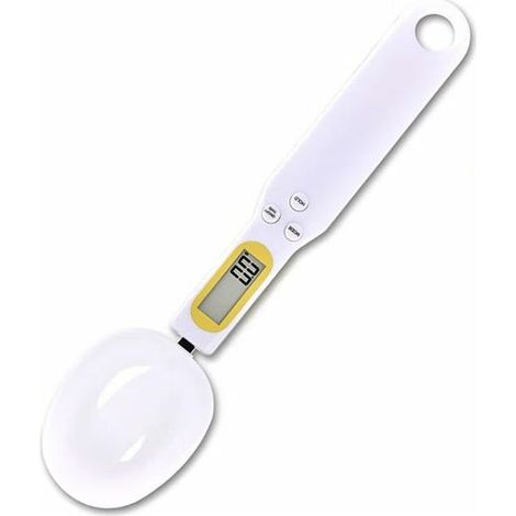 Cuillère Doseuse à Graduation 0,1 g jusqu'à 500 g, Cuillère à Mesurer avec LCD, Balance Aalimentaire Multifonctions, Balance de Cuisine pour Epices/Herbes/Protéine/Lait en Poudre (1/5)