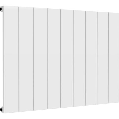 Reina Casina Single Horizontal Aluminium Radiator 600mm H x 850mm W White