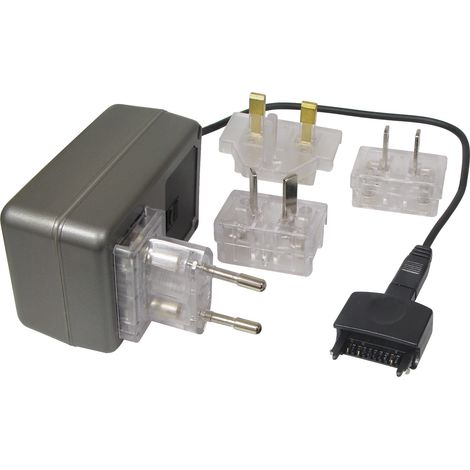Transmedia Travel Source 500 mA PDA getaktet con spine dalla GB/US/AU/EU e konnektor 100 - 240 V/5 V ntt16l