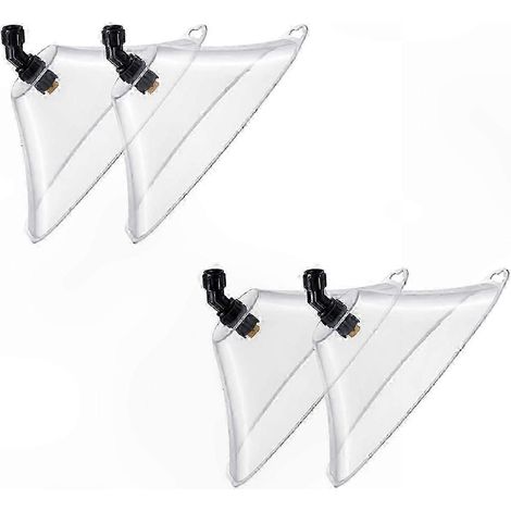 4-Pack High-Pressure Atomizing Nozzles with Windproof Hood for Gardening Spray Tasks