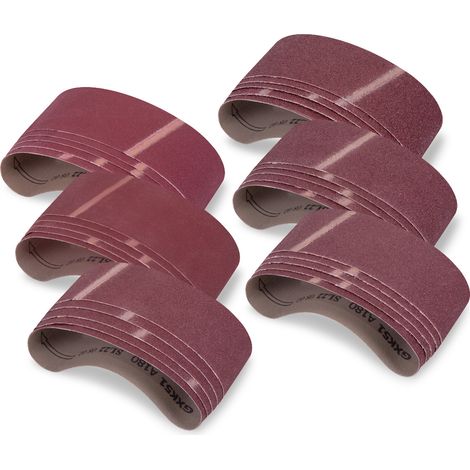 VONROC Bandes abrasives Bandes abrasives - 75x457mm - 30 pièces - Convient à VONROC BS501AC (1/3)