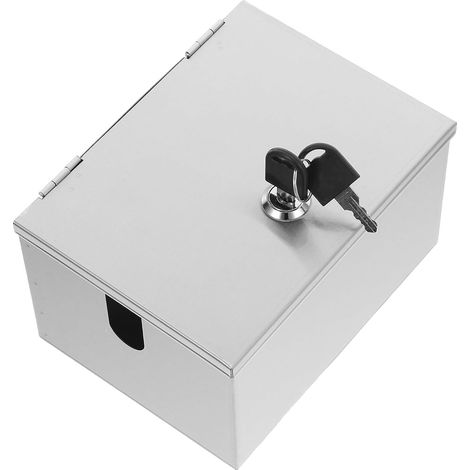 Boîtier de Prise Extérieur Étanche en Acier Inoxydable Petite Taille Verrouillable Protection la Pluie et L'Humidité Couvercle de Prise Résistant aux Intempéries pour Usage (1/5)