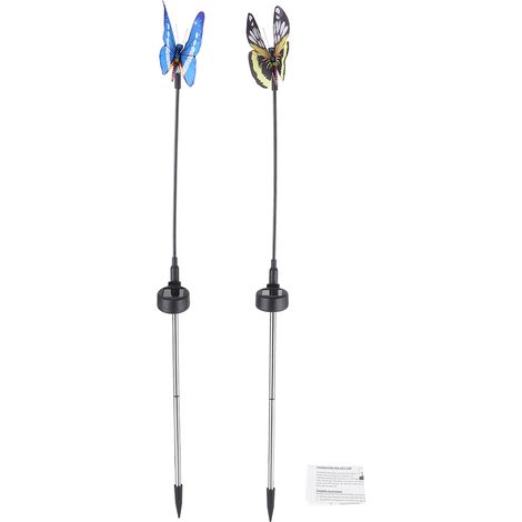 Lampe décorative LED papillon à énergie solaire pour jardin extérieur (1/5)