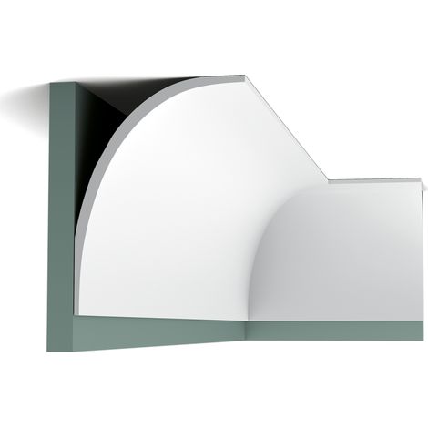 Grande corniche asymétrique en forme de C C990 - L200 x H15,9 x L21,6 cm - ORAC DECOR (1/5)