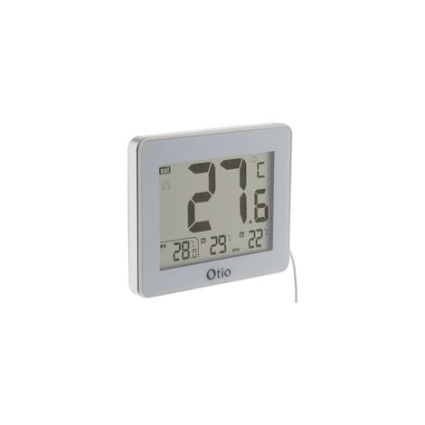 Thermomètre intérieur extérieur filaire avec écran LCD 9 cm – Sonde 1,5 m – Affichage températures -40°C à 70°C (1/5)