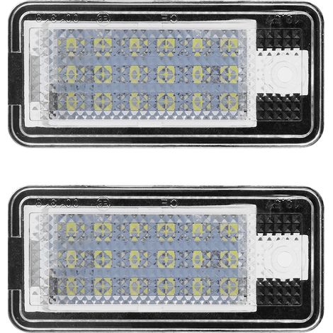 Ej.Life Kit 2x Ampoules LED pour Plaque d'Immatriculation Audi A3/S3/A4/S4/A6 - Facile à Installer - Éclairage Blanc Lumineux (1/5)