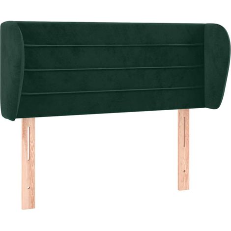 Maison Exclusive - Testiera ad Orecchio Verde Scuro 103x23x78/88 cm in Velluto (1/5)