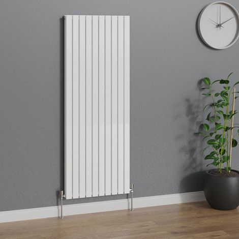 WarmeHaus Vertical 1800x680mm Flat Panel Radiator White Double (1/5)
