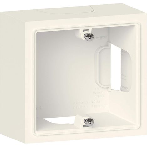 Legrand – Cadre saillie Dooxie 1 poste – Finition blanche – Installation sans boîte – Pour mur béton et cloison mince – IP20 (1/3)