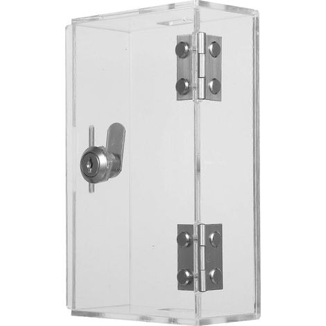 Coffre-fort pour téléphone portable pour élèves, prison transparente portable pour smartphone à utiliser à la maison ou à l'école-18.60X11.00X6.00CM (1/4)