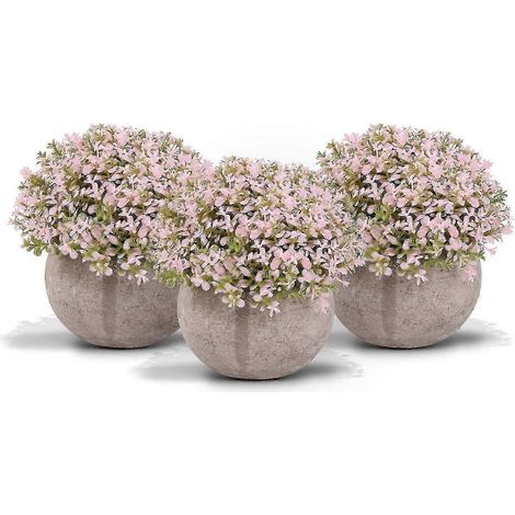 Plantes artificielles, plantes artificielles avec petit pot artificiel pour balcon (1/5)