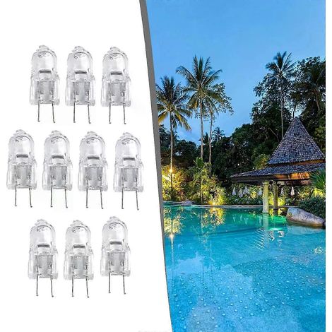 10 Stück G4 12V 5W/10W/20W/30W/50W Halogenlampe, 2-polig, 2900K, geeignet für Duftlampen, Deckenlampen und Schreibtischlampen – JXLGV (1/5)