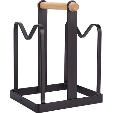 Étagère de rangement pour planches à découper et couvercles de casseroles, couleur café (1/5)