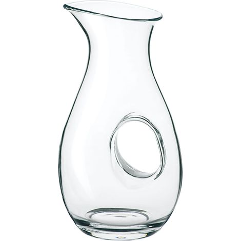 Caraffa Aurum, brocca per vino, brocca per acqua, Bormioli, italiana, soffiata a mano