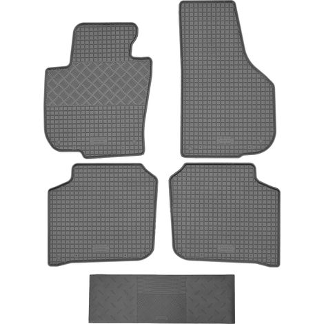 Rigum Fußmatten 902464 + Abdeckung 900101 – Skoda Superb II Limousine / Kombi / Liftback (2008–2015), AV2, vorne und hinten – eingebaut (1/5)