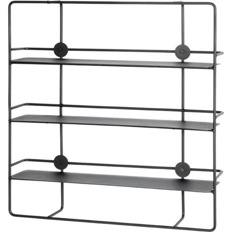 Étagère Murale Métal "Vivalo" 56cm Noir (1/5)