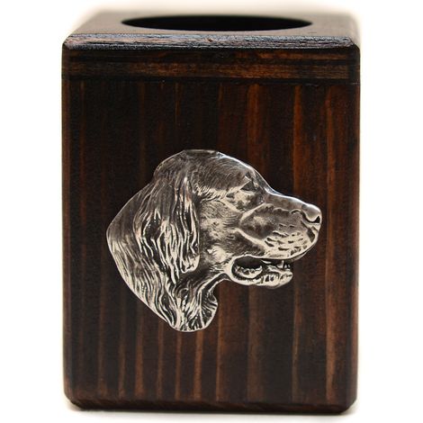 Setter anglais, Laverack - chandelier en bois orné d'un chien, un souvenir unique après la perte d'un compagnon à quatre pattes, réalisé artisanalement par Art-Dog (1/5)