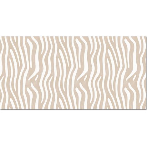 CRÉDENCE CUISINE Abstrait - Zèbre - Beige 60x30 cm (1/5)