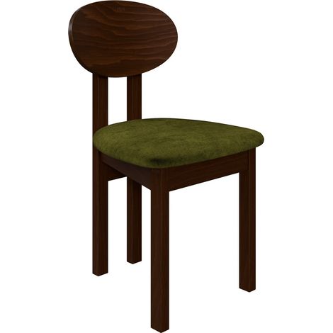 Chaise Victorville 383, Noyer, 85x47x48cm, Tissu, En bois, Bois (1/5)