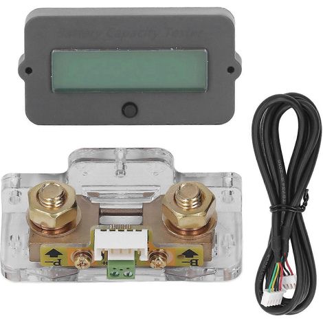 Batteriemonitor, wasserdicht, ABS-Gehäuse, Verpolungsschutz, einfache Verkabelung, Batteriespannungsmesser für mehr Sicherheit, 80 V, 100 A