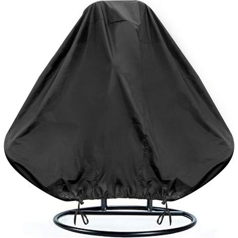 Couverture de Chaise Suspendue, Housse de Fauteuil Suspendue Imperméable, Housse de Protection pour Oeufs Chaise, Coupe-Vent, Anti-UV, Tissu Oxford Robuste (232 x 203cm) (1/5)