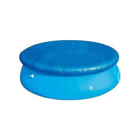 SZTXJ Runde Poolabdeckung, Außenabdeckung 305 m, Zubehör für Poolabdeckung mit Befestigungsseilen, staubdicht, individuell anpassbar, blau (1/5)