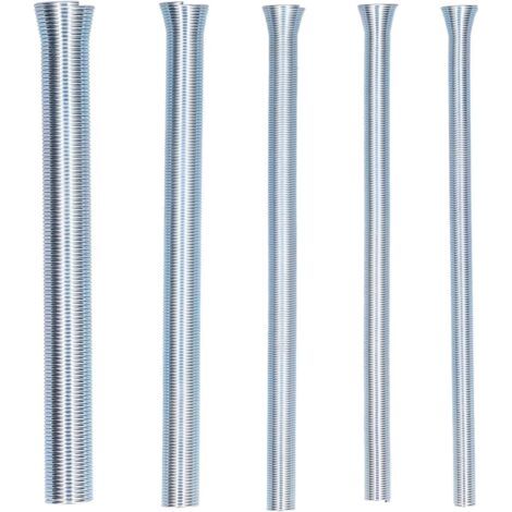 5 pièces ensemble de cintreuses de tubes à ressort, ensemble de cintreuses de tubes incurvés flexibles accessoires de cintrage pour tuyau en aluminium et cuivre