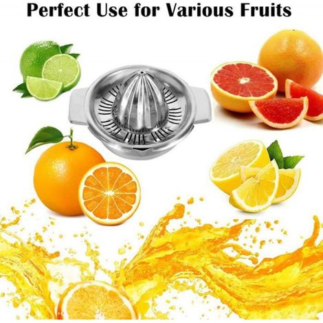 Presse citron presse agrumes inox manuel avec récipient 350ml (1/5)