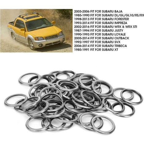 50 Unterlegscheiben für die Motorablassschraube, Teilenummer 11126-AA000 für Subaru