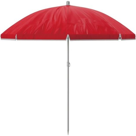 Marbueno Sombrilla Polyester Acero Con Funda Color Rojo 180 cm Jardin
