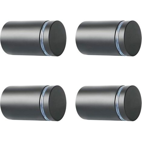 4 Pièces Entretoise de Verre, Supports de Panneaux, 25mm, Support Vis Publicité en Acier Inoxydable, Entretoise Murale Fixations Montage pour Verre et Plaques
